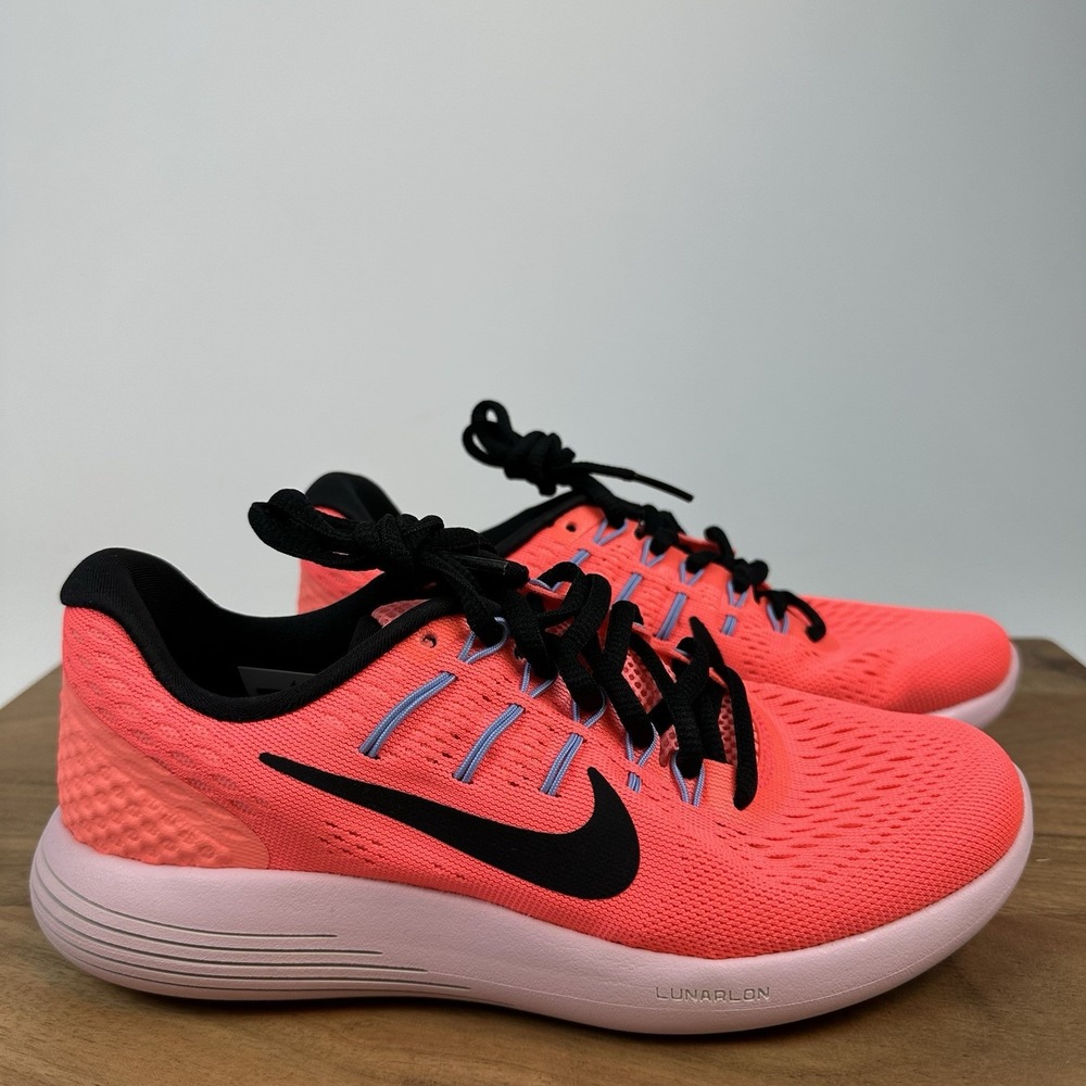 New Womens Nike LunarGlide 8 Hot Punch Pink Sneakers Shoes‎ Size 5 M